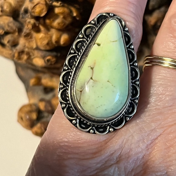 Variscite silver ring - Picture 6 of 11